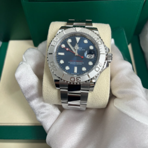 VS Factory Yacht-Master 40-style watch with blue dial and platinum-style bezel