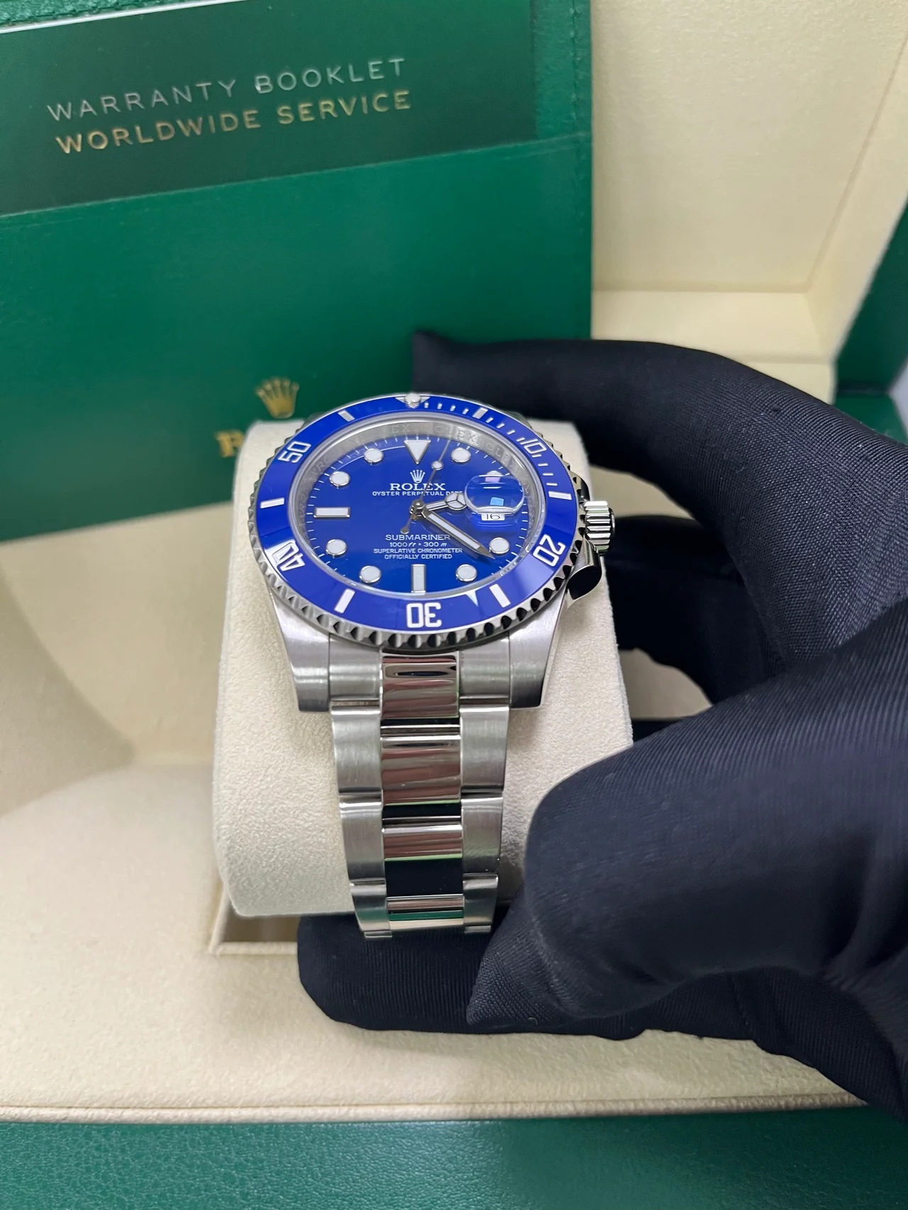 VS Factory Submariner-Style 116619LB “Smurf” 40mm Blue Dial, Blue Ceramic-Style Bezel, 904L Steel, Best Edition 3235 Movement - Image 5