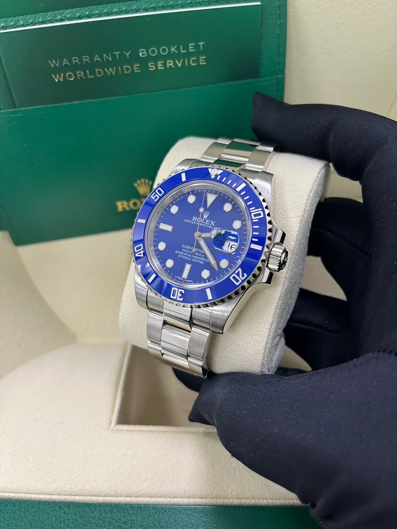 VS Factory Submariner-Style 116619LB “Smurf” 40mm Blue Dial, Blue Ceramic-Style Bezel, 904L Steel, Best Edition 3235 Movement - Image 2