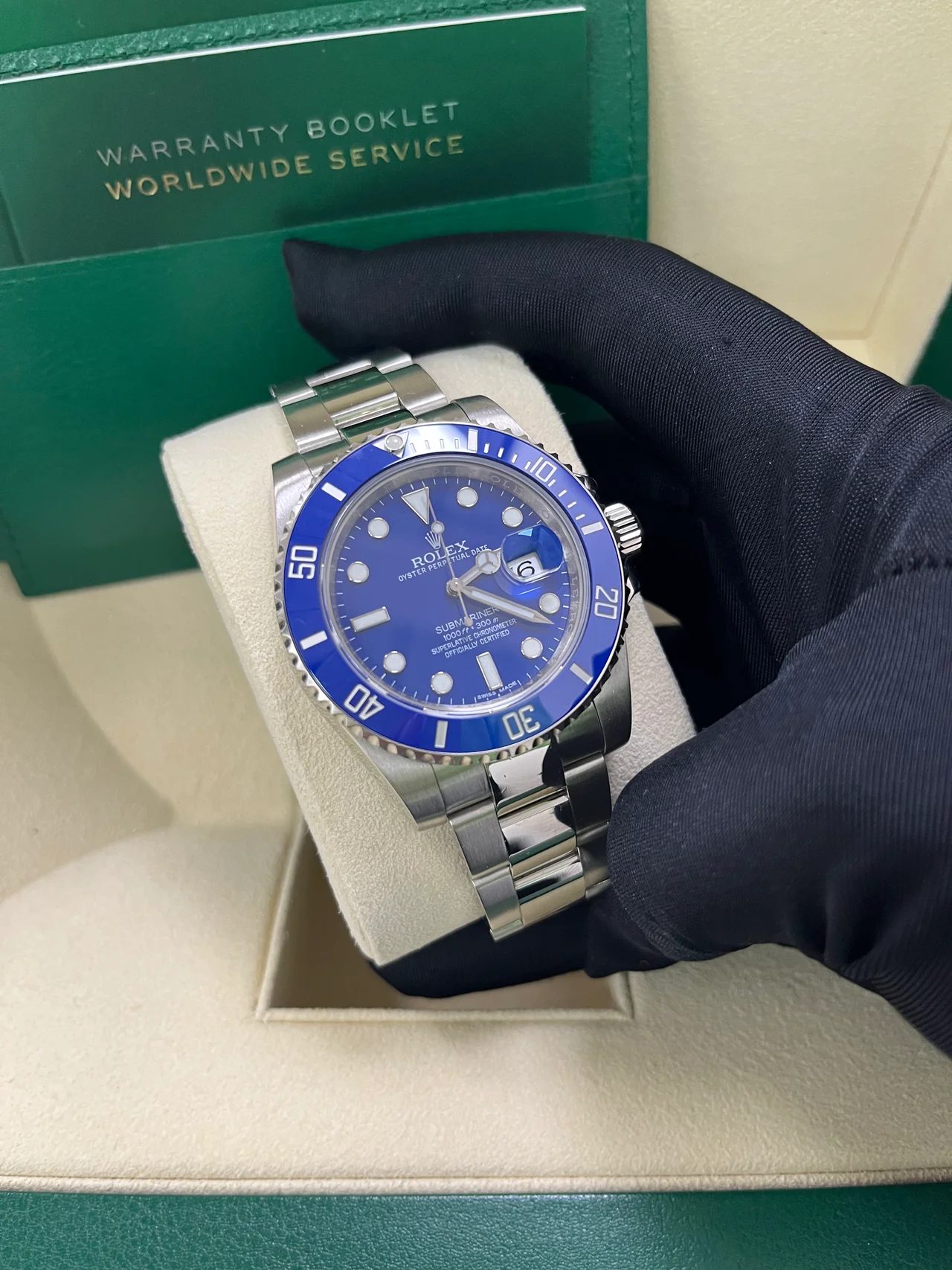 VS Factory Submariner-Style 116619LB “Smurf” 40mm Blue Dial, Blue Ceramic-Style Bezel, 904L Steel, Best Edition 3235 Movement - Image 3