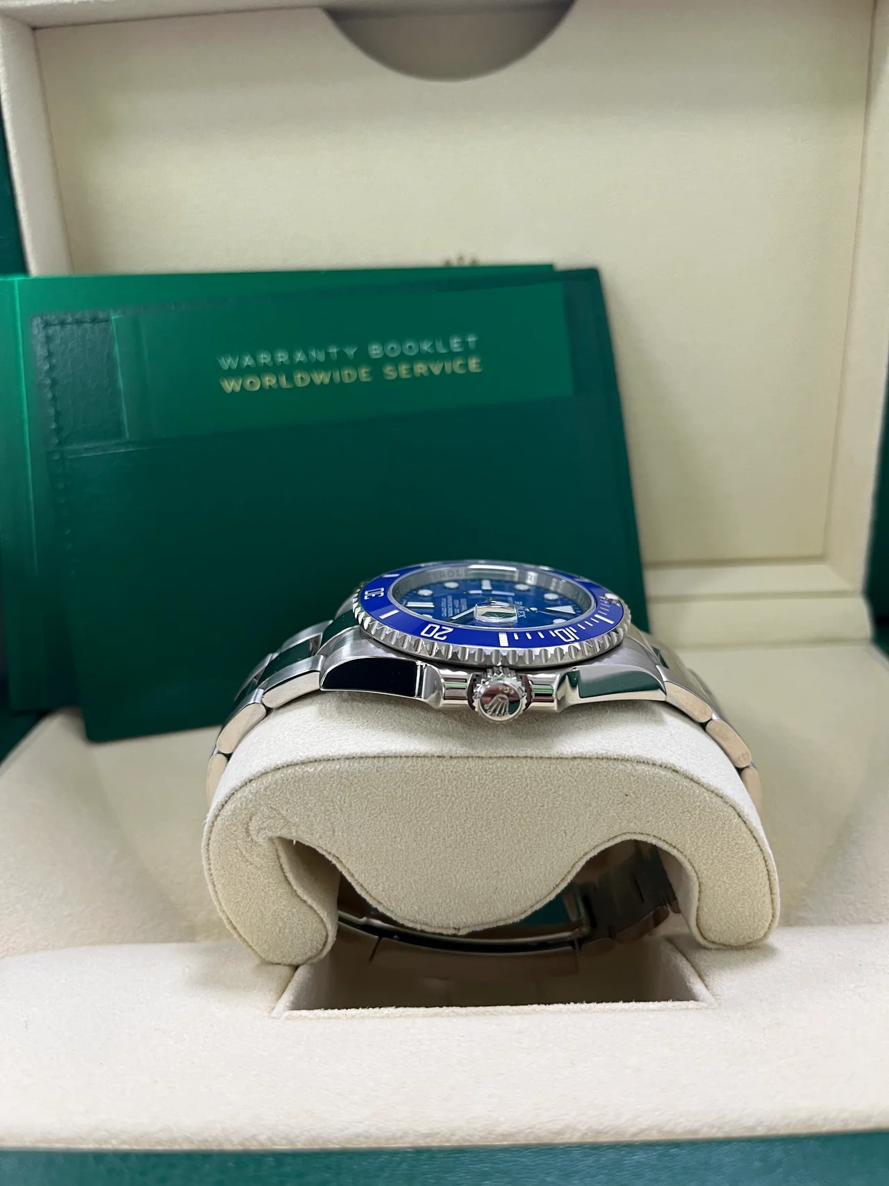 VS Factory Submariner-Style 116619LB “Smurf” 40mm Blue Dial, Blue Ceramic-Style Bezel, 904L Steel, Best Edition 3235 Movement - Image 6