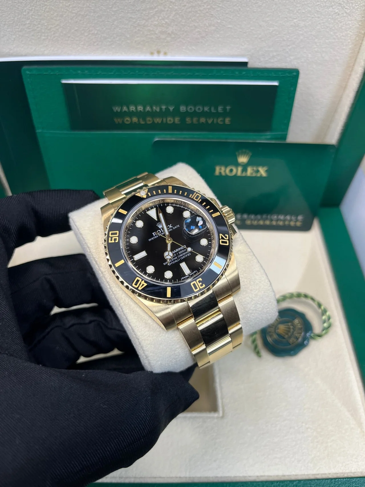 VS Factory Rolex Submariner 126618LN 41mm Black Dial, Black Ceramic Bezel, Gold Wrap 904L Steel, VS3235 Movement - Image 2