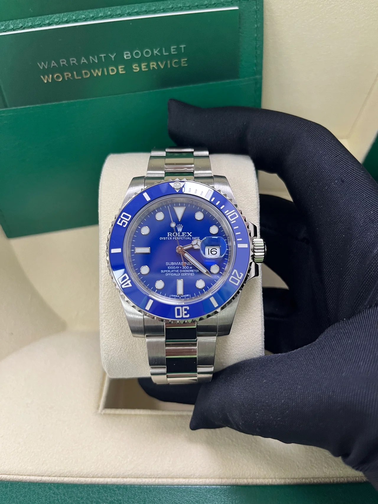 VS Factory Submariner Smurf 116619LB 40mm blue dial