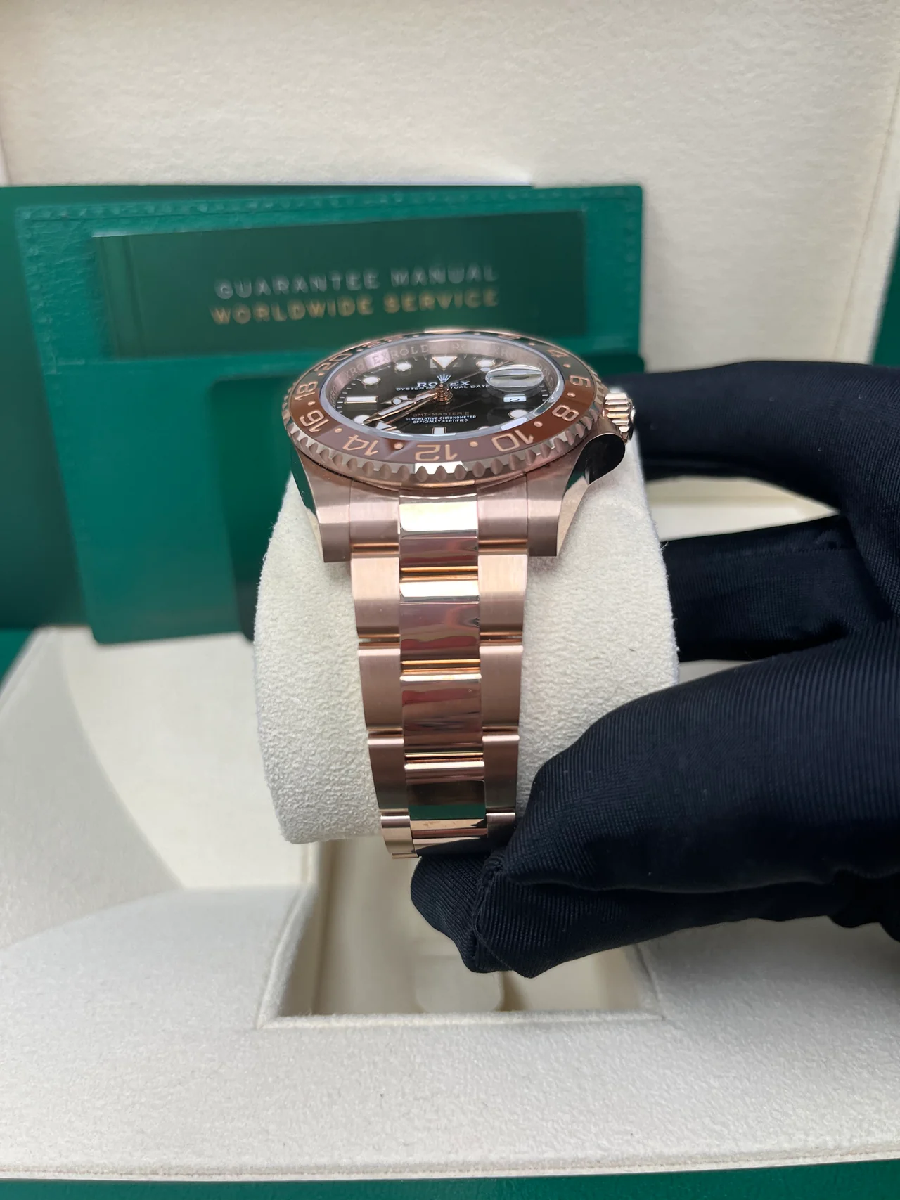 VS Factory GMT-Master II “Root Beer” 126715CHNR-Style, 40mm Brown/Black Ceramic-Style Bezel, Rose-Gold-Style Case & Bracelet, 3285-Style GMT Movement - Image 4