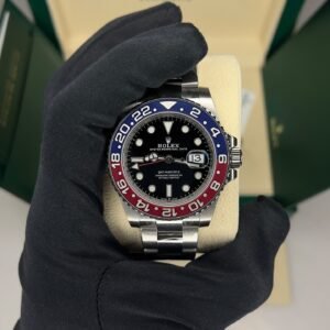 VS Factory GMT-Master II Pepsi Oyster-style 40mm watch with red blue bezel