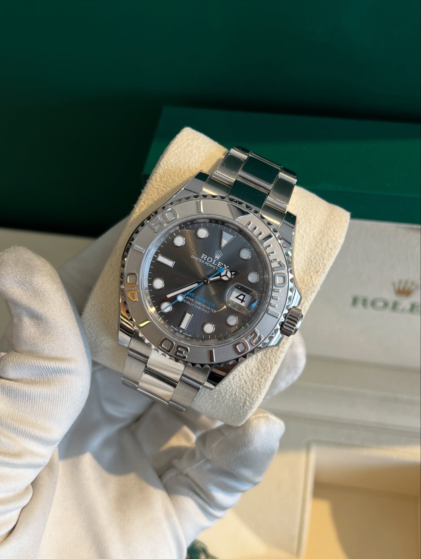 VS Factory Yacht-Master 40 126622-Style, 40mm Grey/Slate Dial, Platinum-Style Bezel, 904L Steel, 3235-Style Movement - Image 2