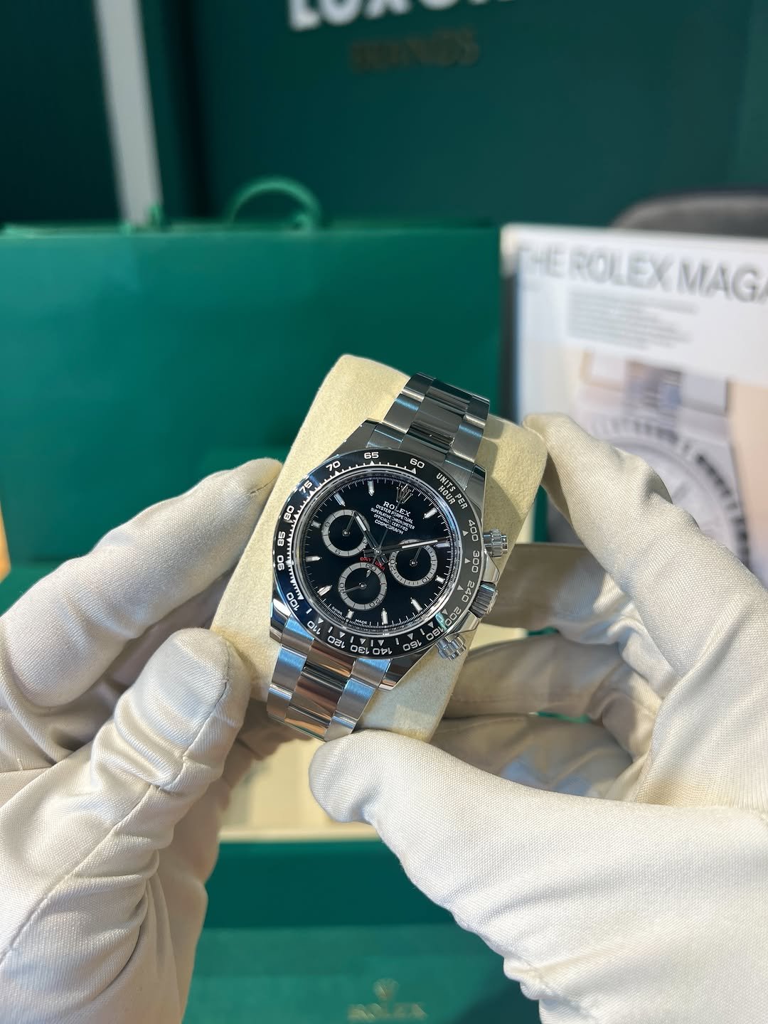 VS Factory Rolex Daytona 126500LN 40mm Black Dial, Black Ceramic Bezel, 904L Steel, Best Edition 4131 Movement - Image 3