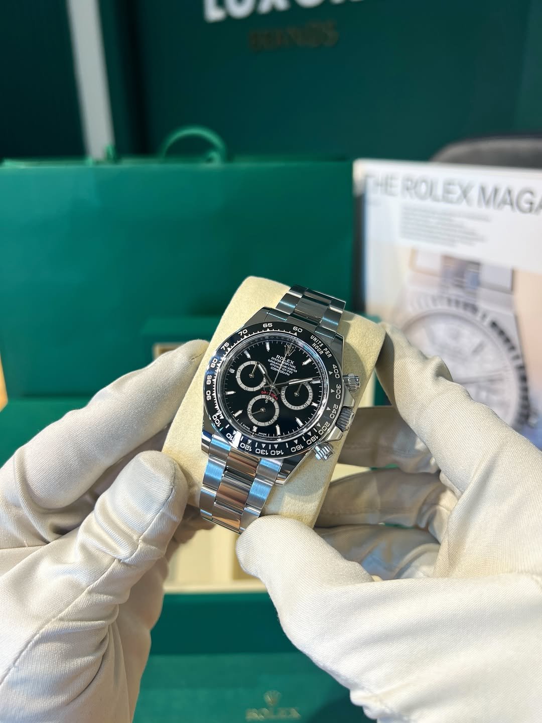 VS Factory Rolex Daytona 126500LN 40mm Black Dial, Black Ceramic Bezel, 904L Steel, Best Edition 4131 Movement - Image 2