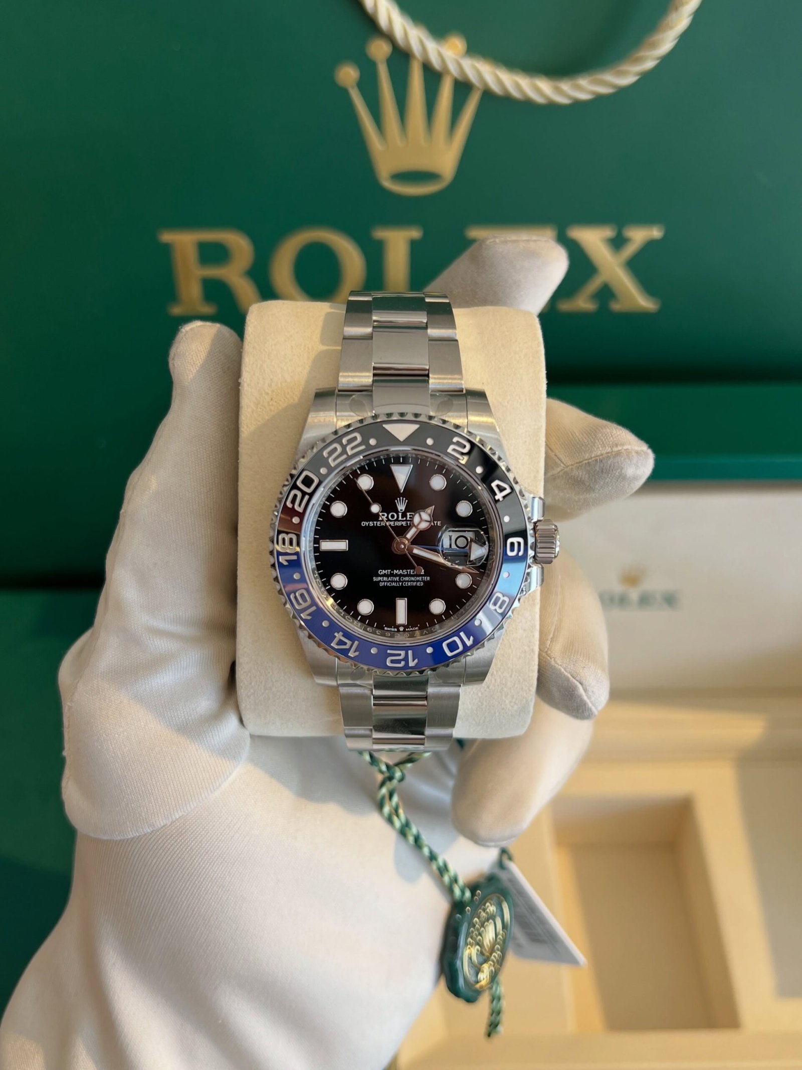 VS Factory GMT-Master II Batman-style 40mm watch with blue black bezel