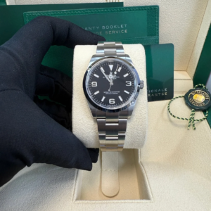VS Factory Explorer 36mm black dial stainless steel Oyster bracelet