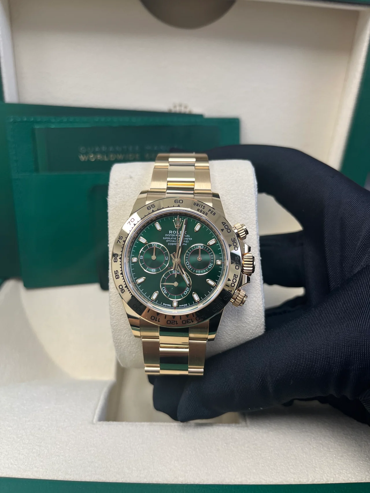VS Factory Rolex Daytona 116508GRN green dial yellow gold 4130 movement