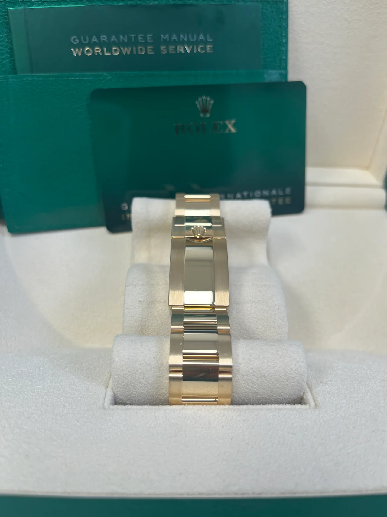 VS Factory Rolex Daytona 116508GRN “John Mayer” Green Dial – 18K Yellow Gold-Wrapped 904L Steel, Oyster Bracelet, Best Edition 4130 Movement - Image 6