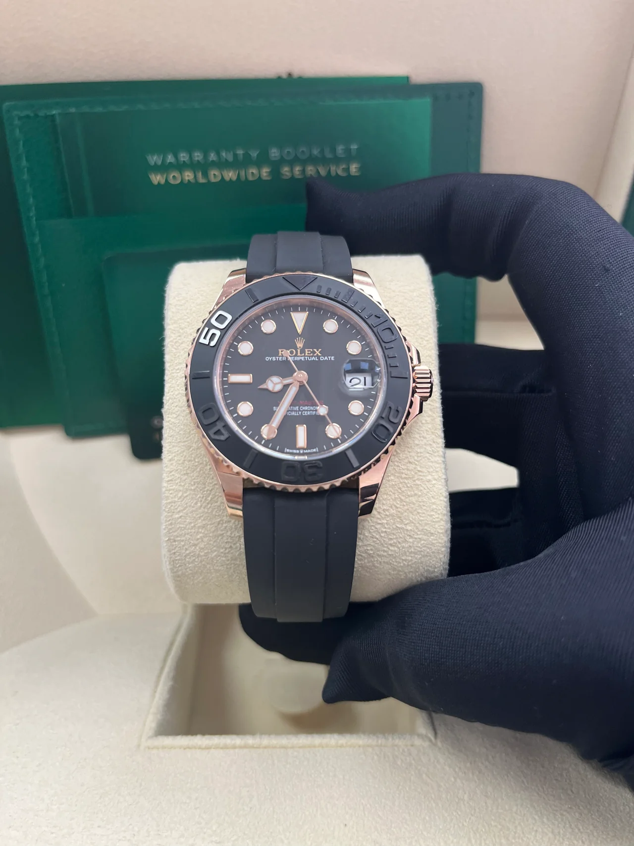 VS Factory Yacht-Master 126655 40mm rose gold black dial