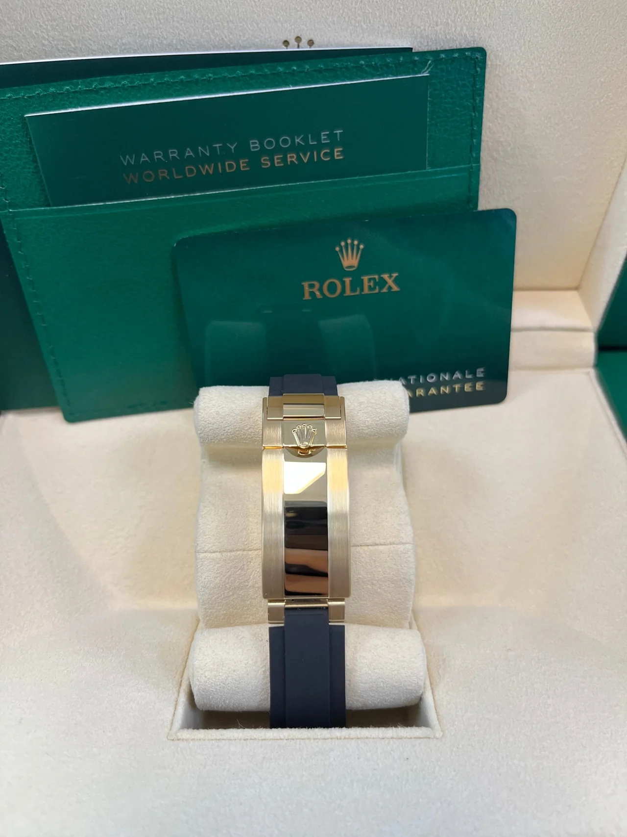 VS Factory Rolex Daytona 126518LN Tiffany Blue Dial – Rubber Strap, Cerachrom Bezel, Yellow Gold-Wrapped 904L Steel, VS4131 Movement - Image 9