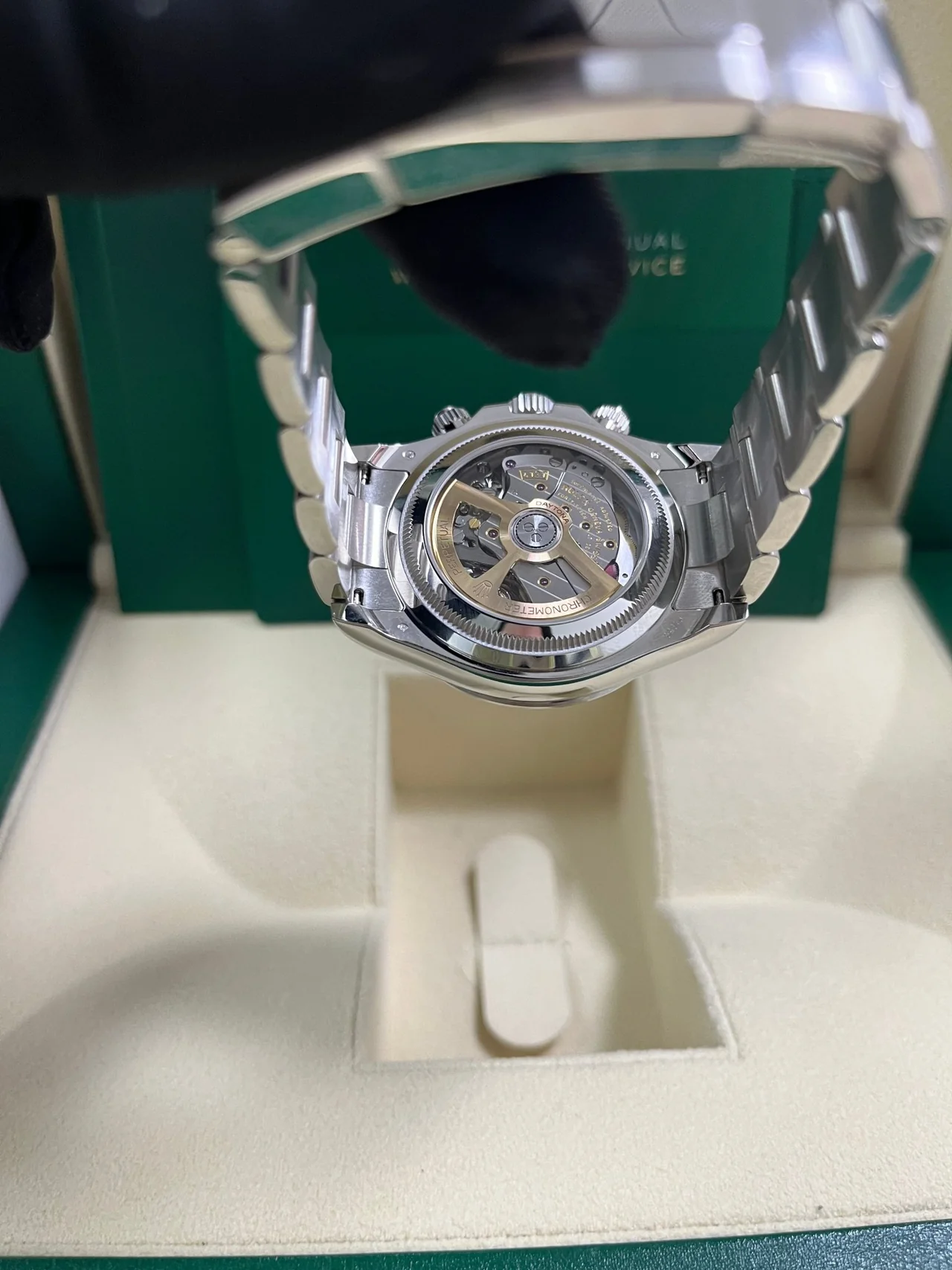 VS Factory Rolex Daytona 126506 Ice Blue Dial – Chestnut Brown Ceramic Bezel, Platinum-Wrapped 904L Steel, Transparent Case Back, VS4131 Movement - Image 11