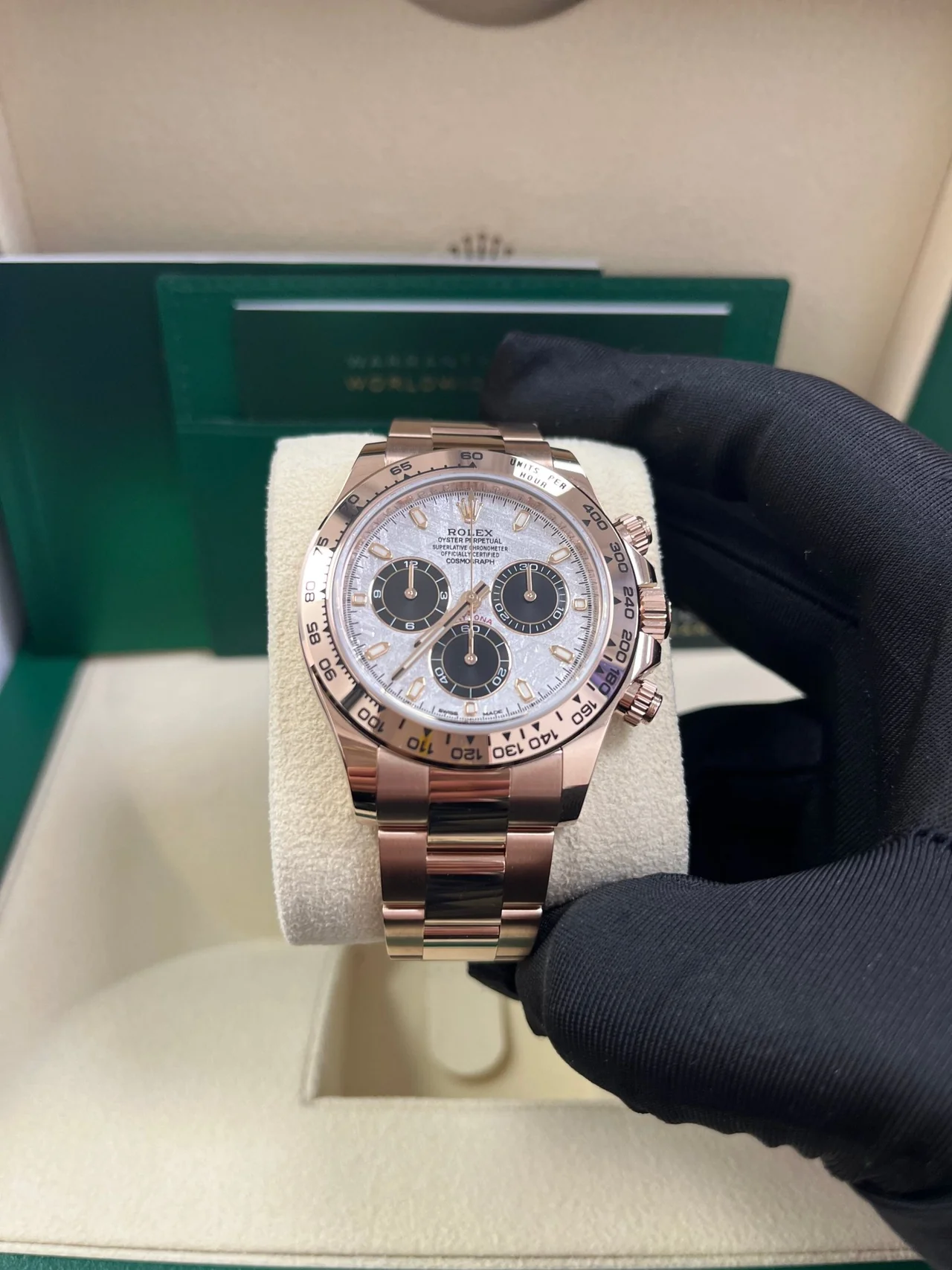 VS Factory Rolex Daytona Rose Gold Cosmograph Daytona 40mm – Rose Gold Panda Dial, Oyster Bracelet, Rose Gold-Wrapped 904L Steel, Best Edition 4131 Movement - Image 2