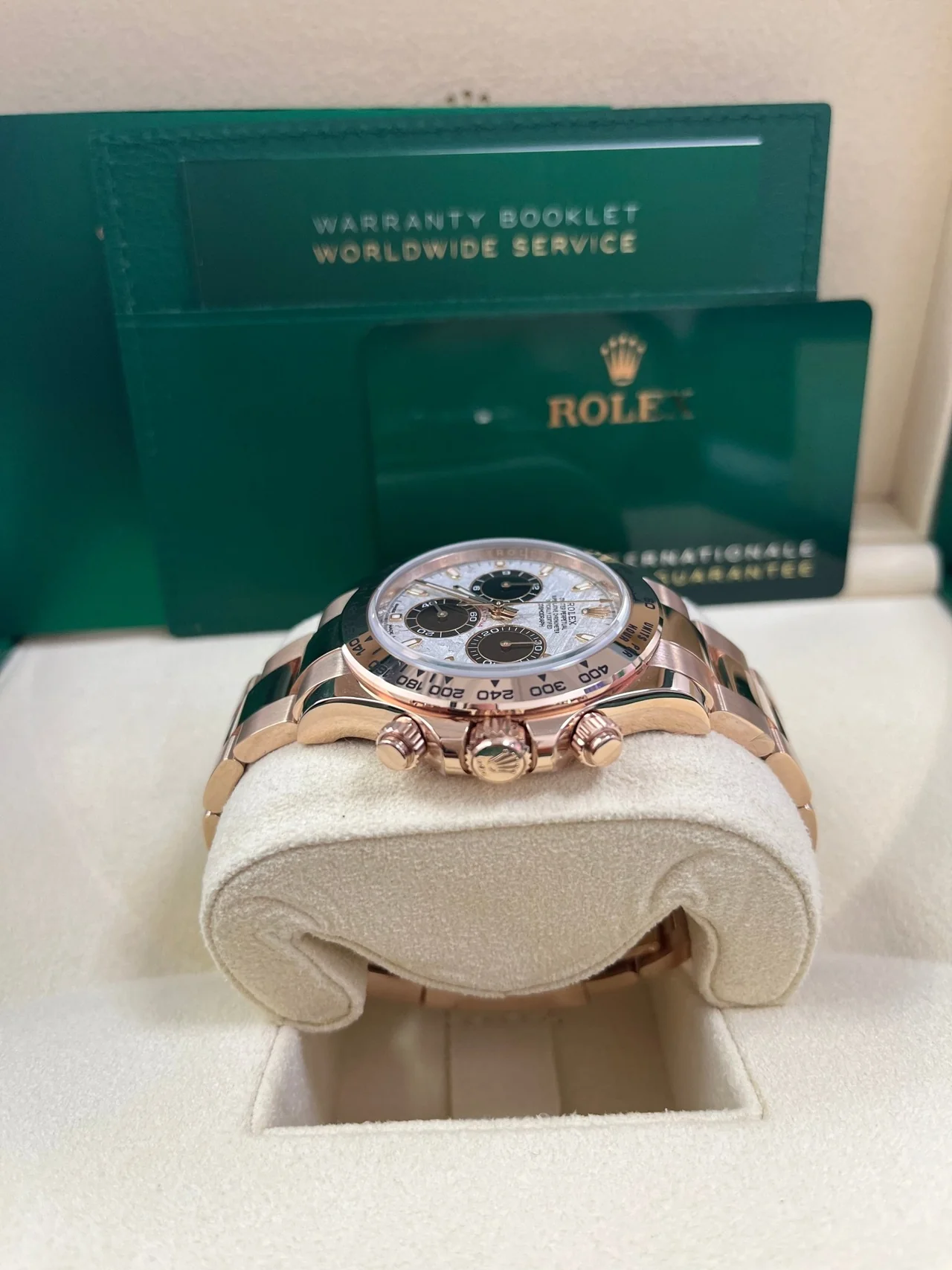 VS Factory Rolex Daytona Rose Gold Cosmograph Daytona 40mm – Rose Gold Panda Dial, Oyster Bracelet, Rose Gold-Wrapped 904L Steel, Best Edition 4131 Movement - Image 5