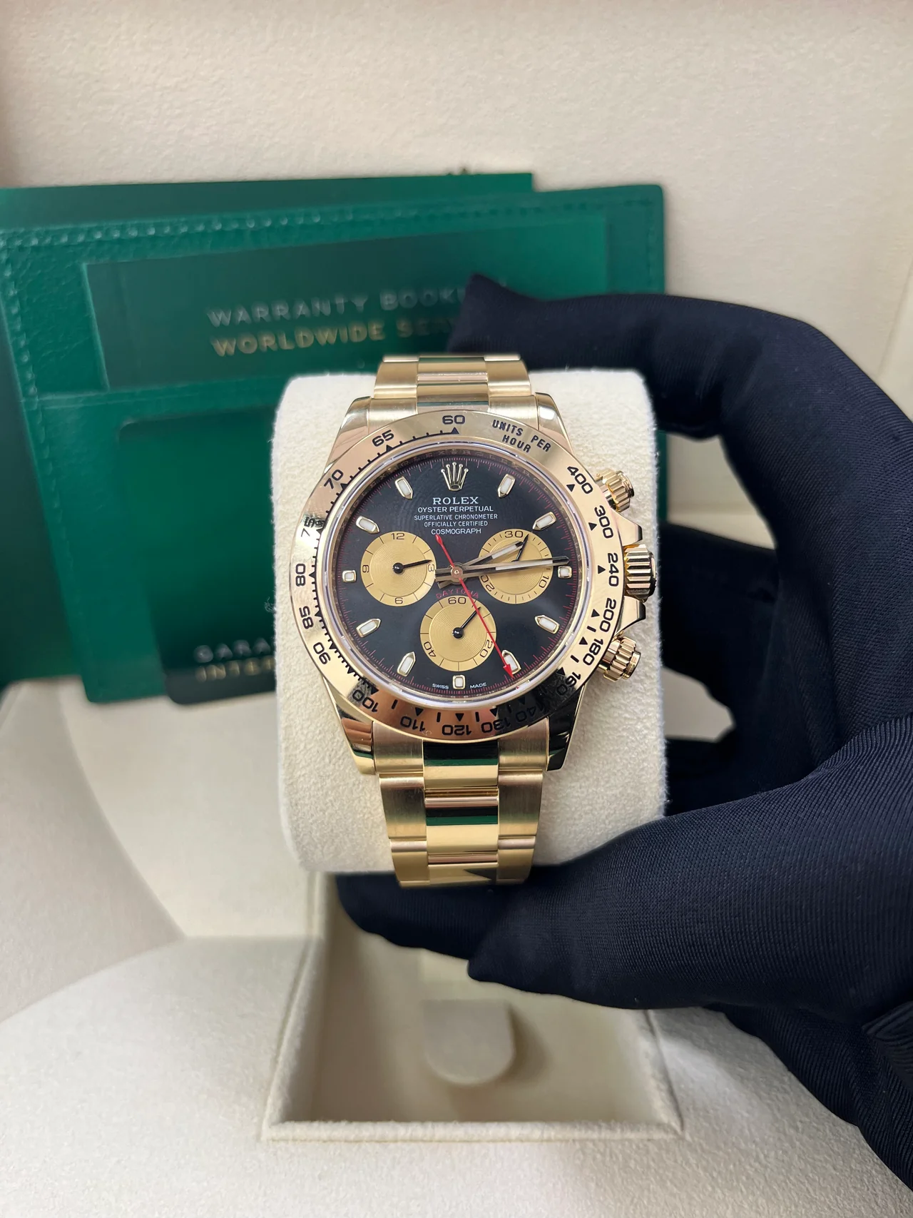 VS Factory Rolex Daytona Paul Newman Yellow Gold 40mm – Black Dial, Yellow Subdials, Yellow Gold-Wrapped 904L Steel, Best Edition 4130 Movement - Image 2