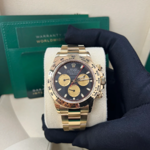 VS Factory Rolex Daytona Paul Newman yellow gold black dial yellow subdials