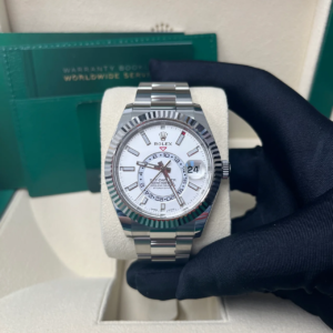 ZF Factory Rolex Sky-Dweller white index dial Oyster bracelet 904L steel