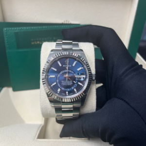 ZF Factory Rolex Sky-Dweller 326934 blue index dial Oyster
