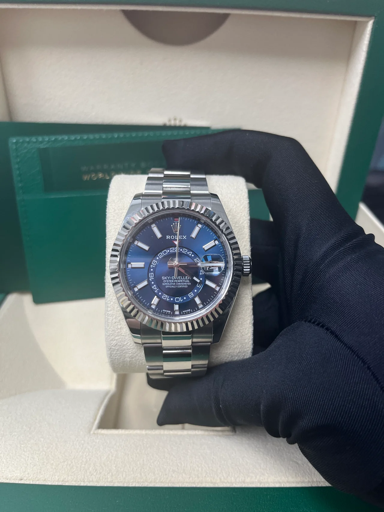 ZF Factory Rolex Sky-Dweller 326934 blue index dial Oyster