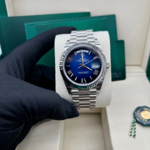 RC Factory Day-Date 40 Blue Ombré 228239 automatic watch