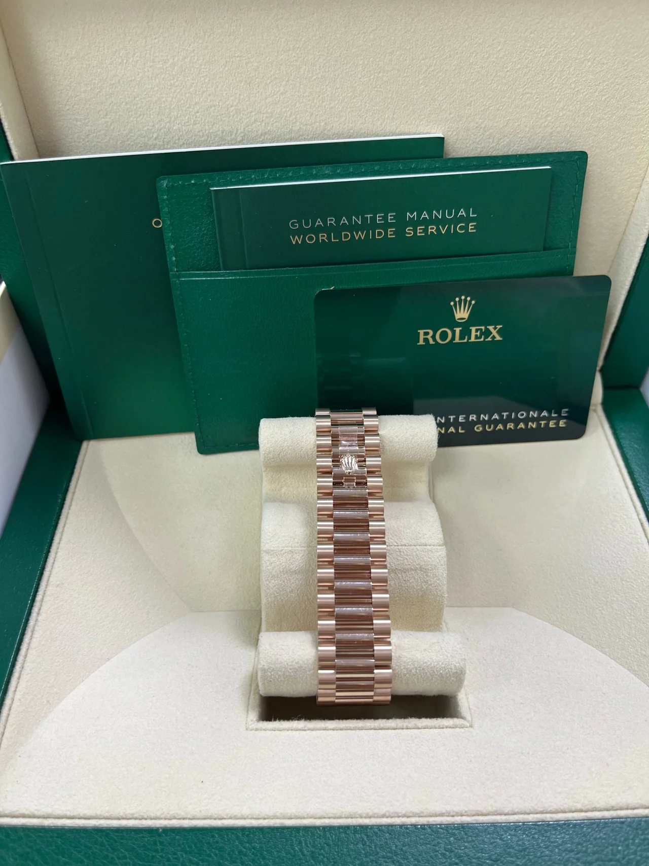 RC Factory Day-Date 40 Slate Ombré Roman Dial – Rose Gold Wrapped 904L Steel - Image 11
