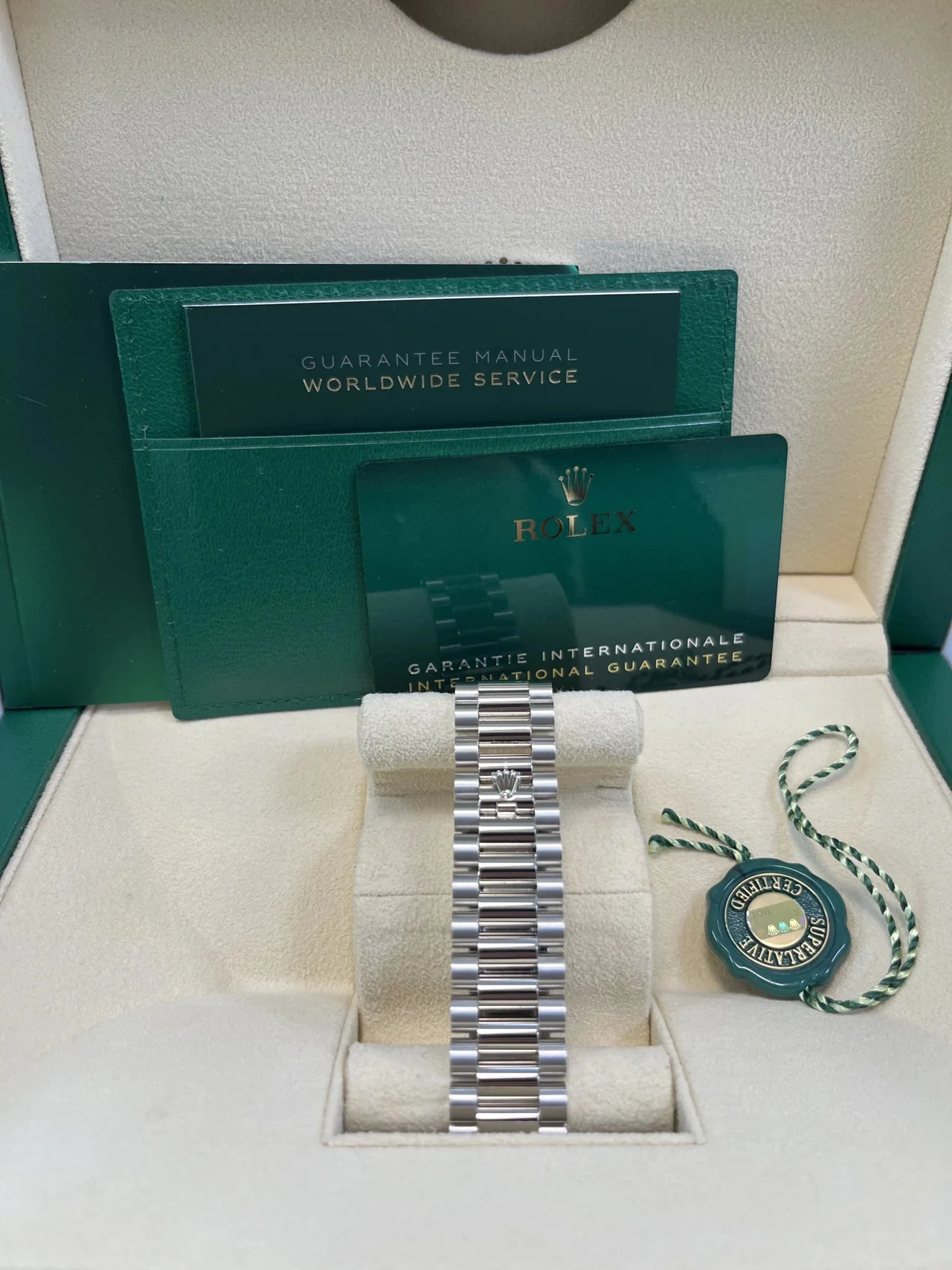 RC Factory Day-Date 40 Platinum-Style Ice-Blue Dial – President Bracelet - Image 10