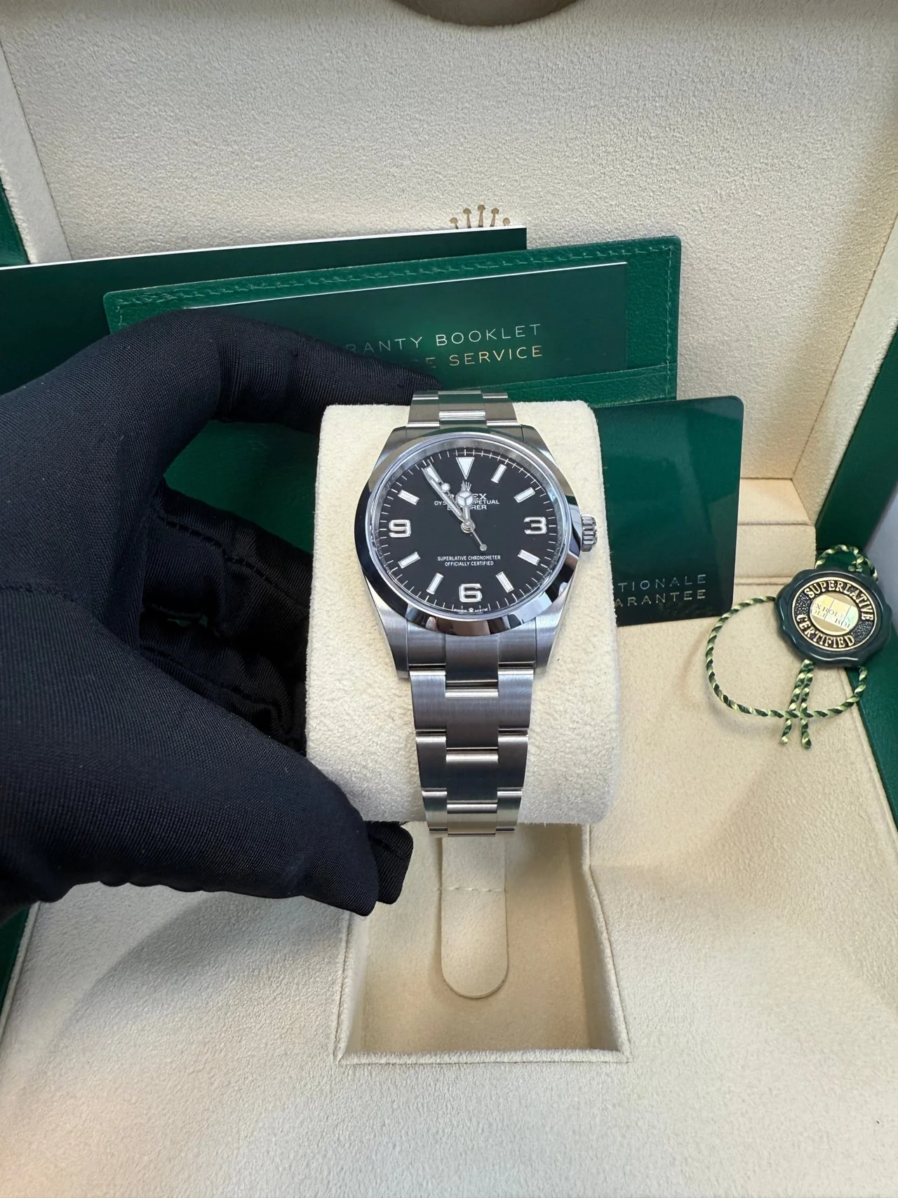 VS Factory Explorer 36mm Black Dial | Stainless Steel Oyster Bracelet - Image 3