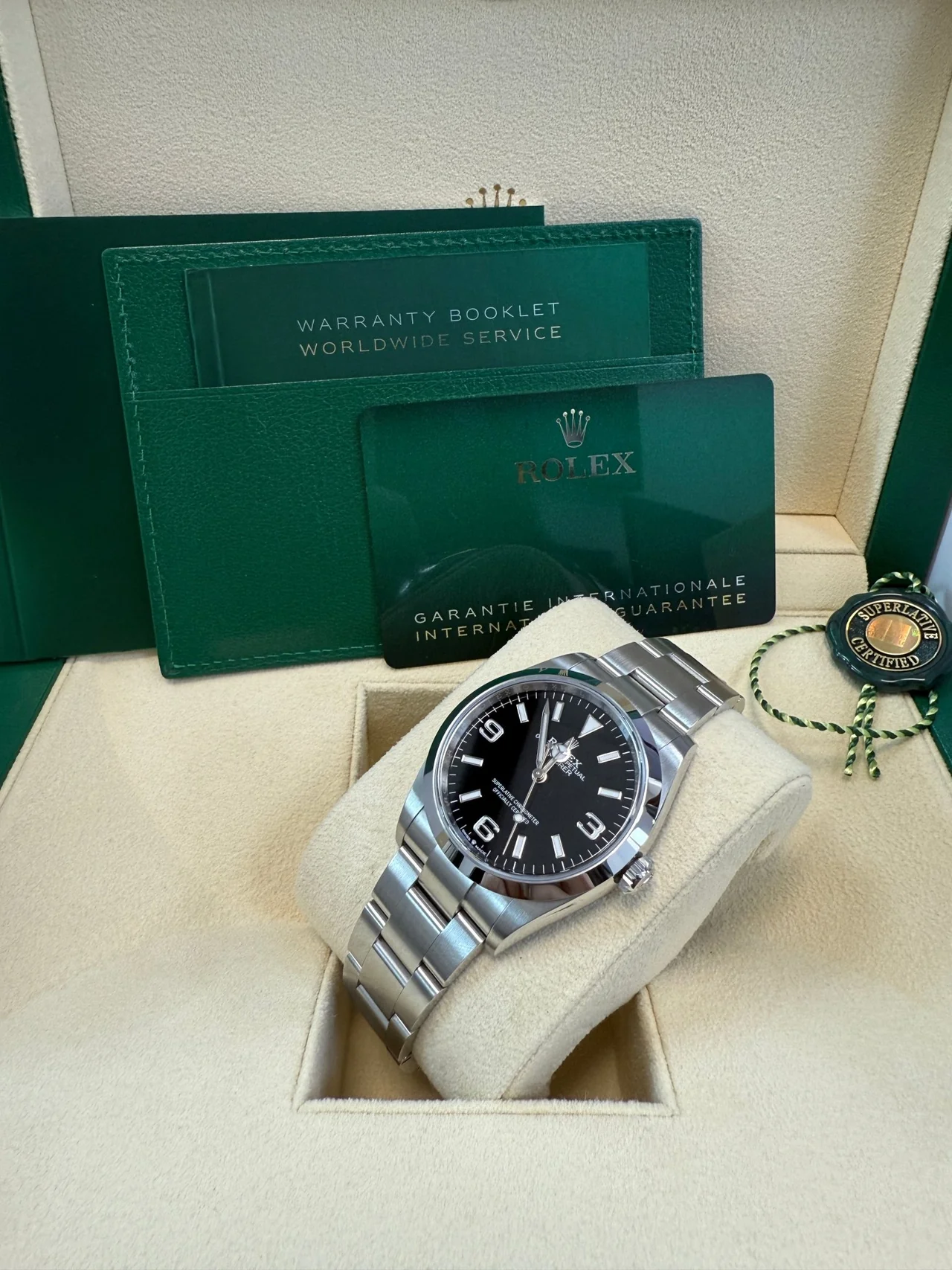 VS Factory Explorer 36mm Black Dial | Stainless Steel Oyster Bracelet - Image 5