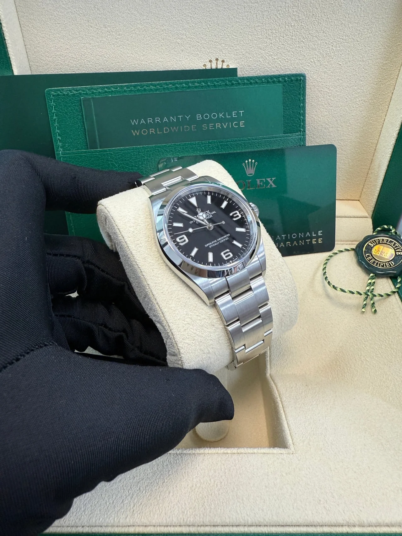 VS Factory Explorer 36mm Black Dial | Stainless Steel Oyster Bracelet - Image 4