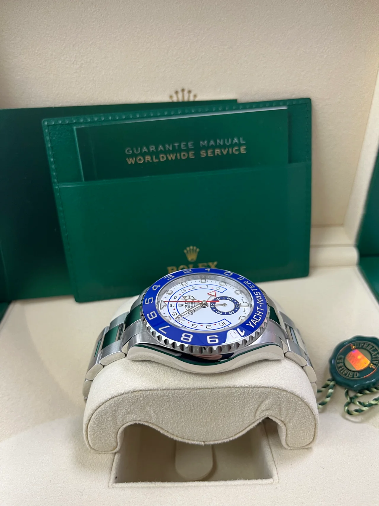 VS Factory Yacht-Master II Stainless Steel Matte White Mercedes Dial - Image 6
