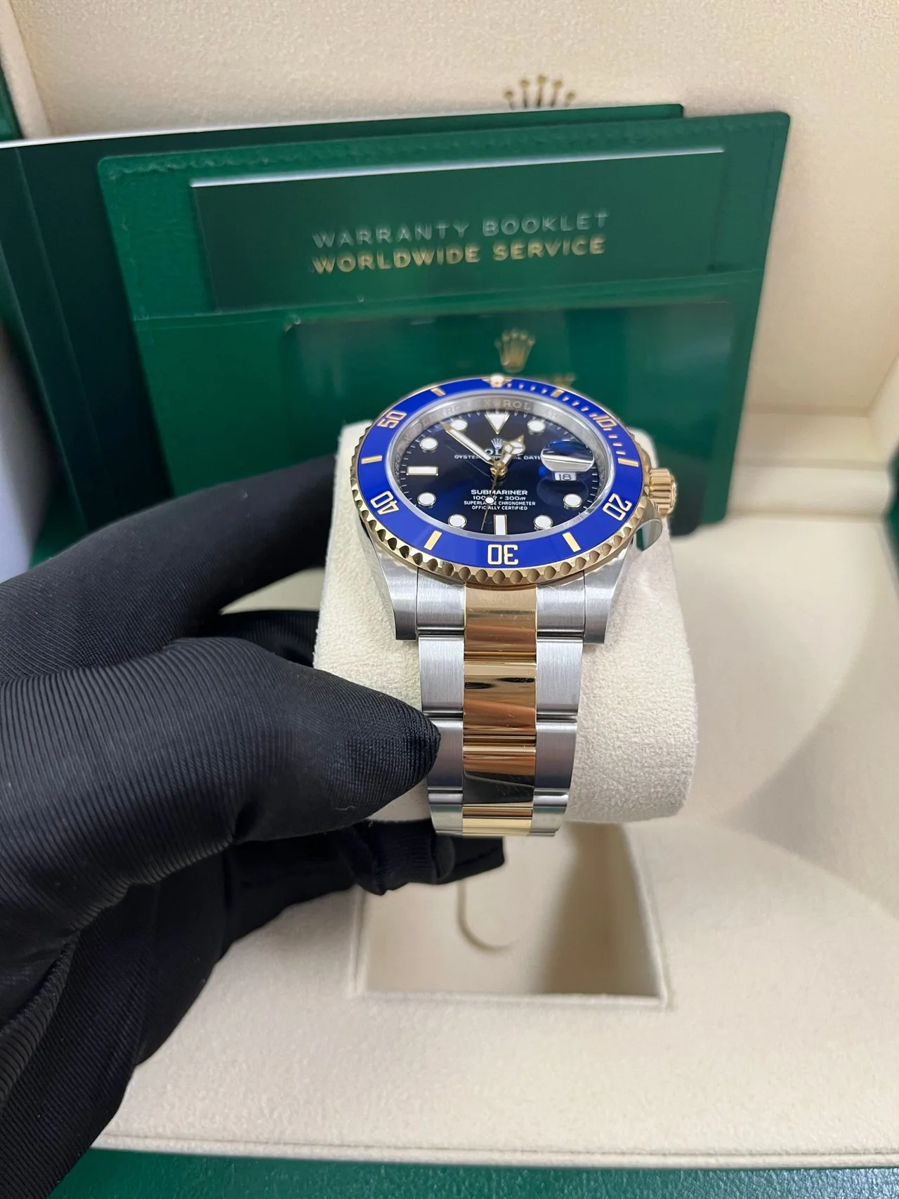 VS Factory Rolex Submariner 126613LB 41mm Two-Tone Gold, Blue Dial, Blue Ceramic Bezel, Gold Wrap 904L Steel, VS3235 Movement - Image 4