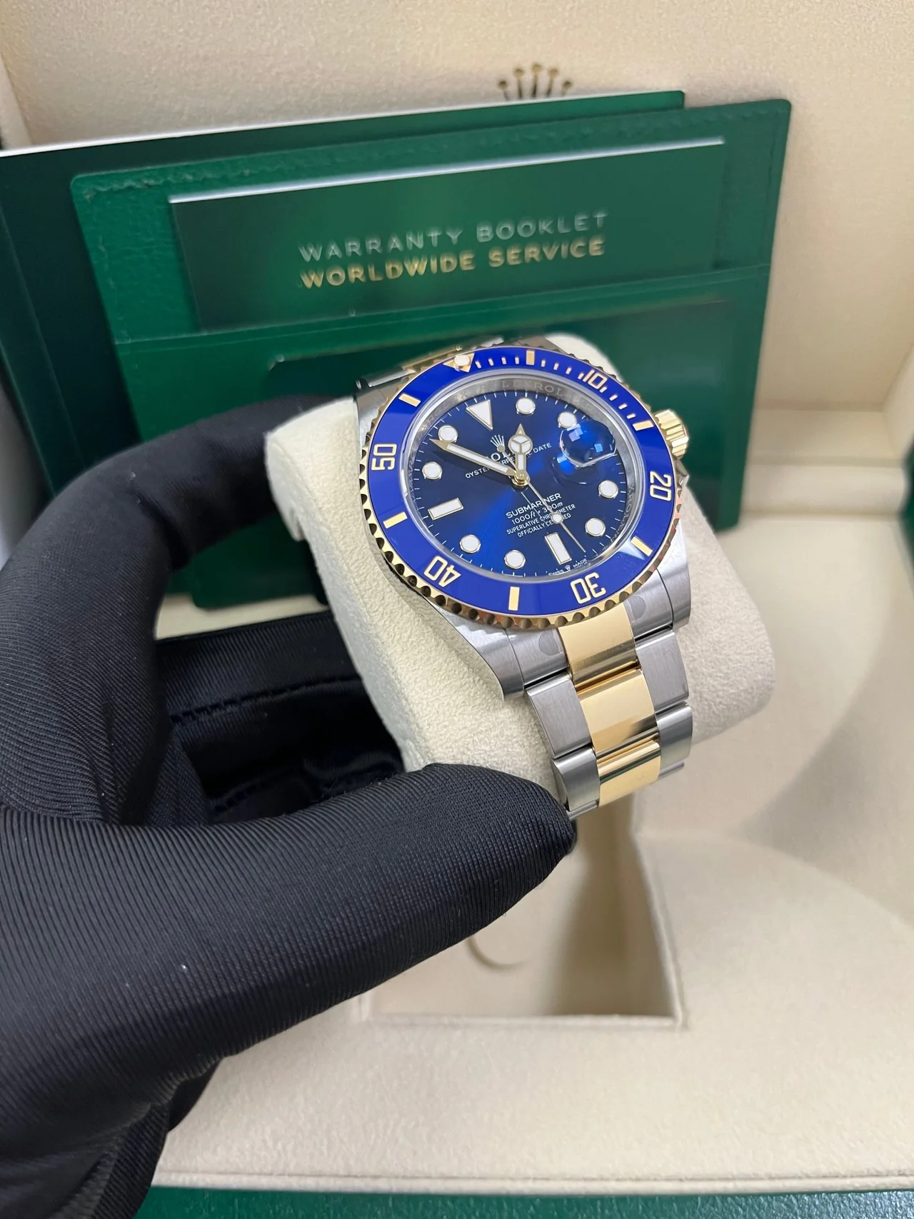 VS Factory Rolex Submariner 126613LB 41mm Two-Tone Gold, Blue Dial, Blue Ceramic Bezel, Gold Wrap 904L Steel, VS3235 Movement - Image 2