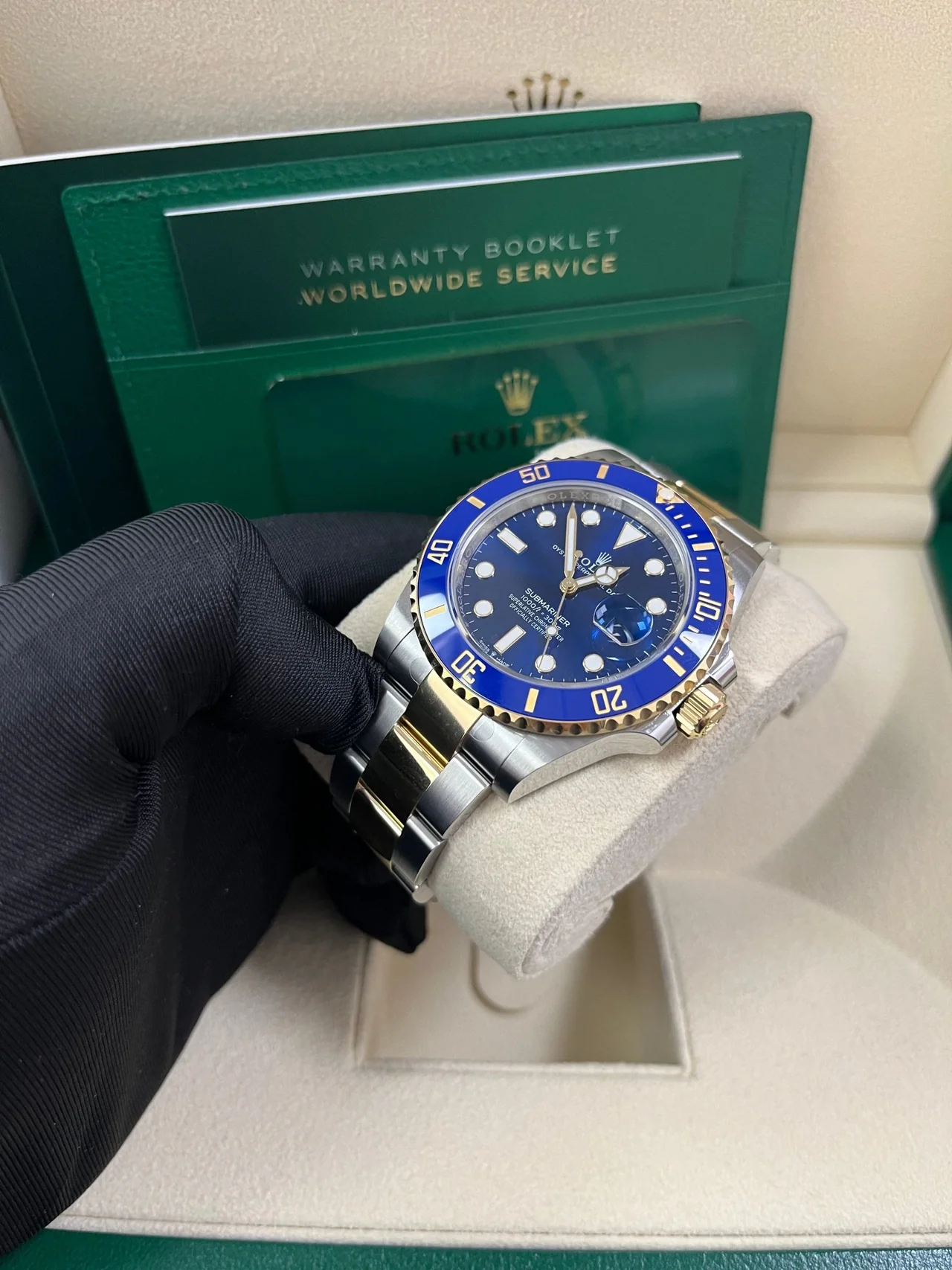 VS Factory Rolex Submariner 126613LB 41mm Two-Tone Gold, Blue Dial, Blue Ceramic Bezel, Gold Wrap 904L Steel, VS3235 Movement - Image 3