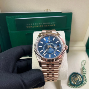 ZF Factory Rolex Sky-Dweller 336935 blue dial rose gold Jubilee