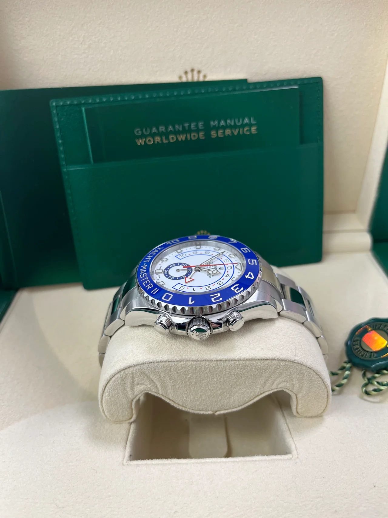 VS Factory Yacht-Master II Stainless Steel Matte White Mercedes Dial - Image 5