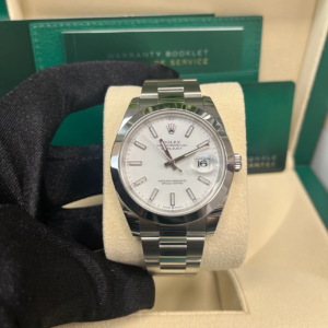 VS Factory Datejust 41 126300 white index dial Oyster bracelet