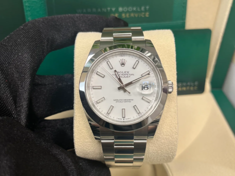 VS Factory Datejust 41 126300 white index dial Oyster bracelet