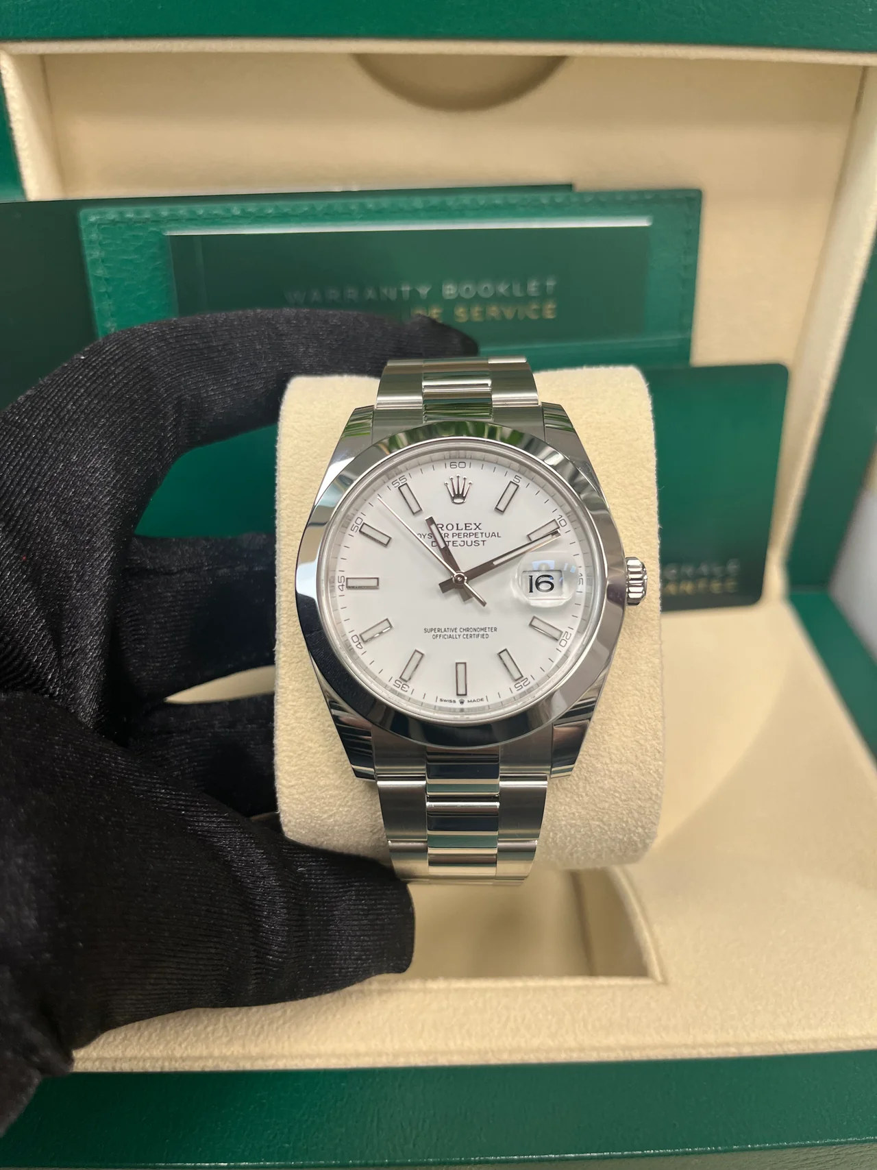 VS Factory Datejust 41 126300 white index dial Oyster bracelet