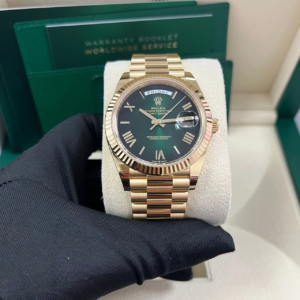 RC Factory Day-Date 40 Green Ombré 228238 automatic watch