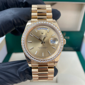 RC Factory Day-Date 40 champagne Roman dial automatic watch
