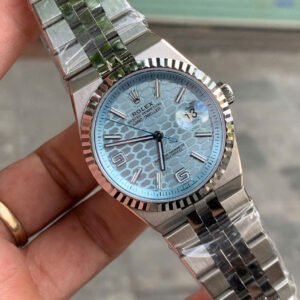 ES Factory Rolex Land-Dweller 40mm blue honeycomb dial replica watch